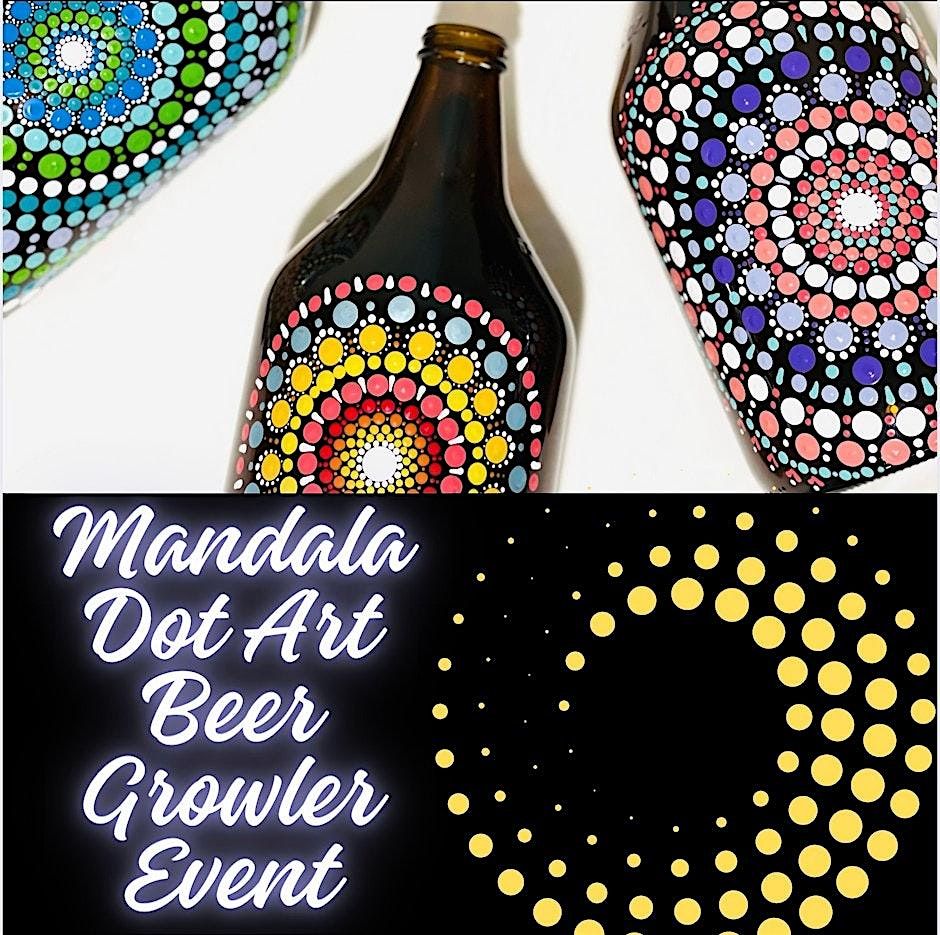 Mandala Dot Art Beer Growler