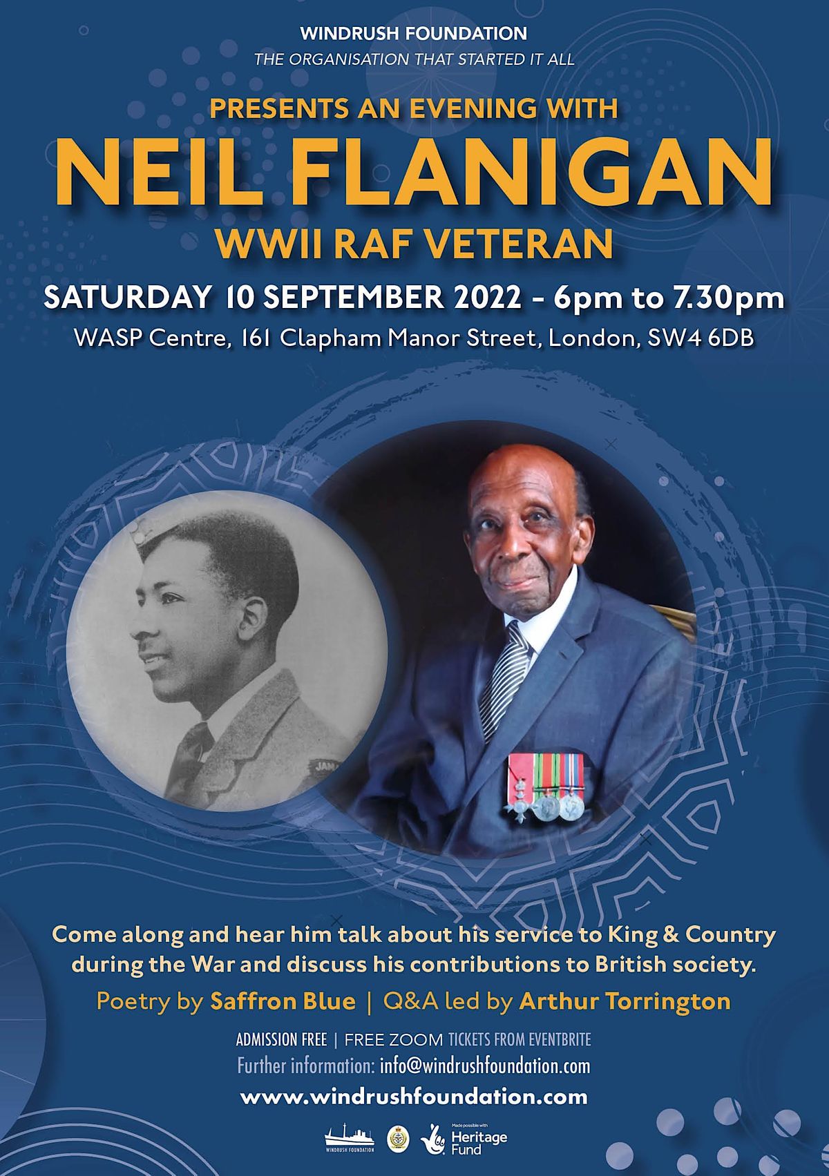 Windrush Foundation Presents - An Evening with Neil Flanigan