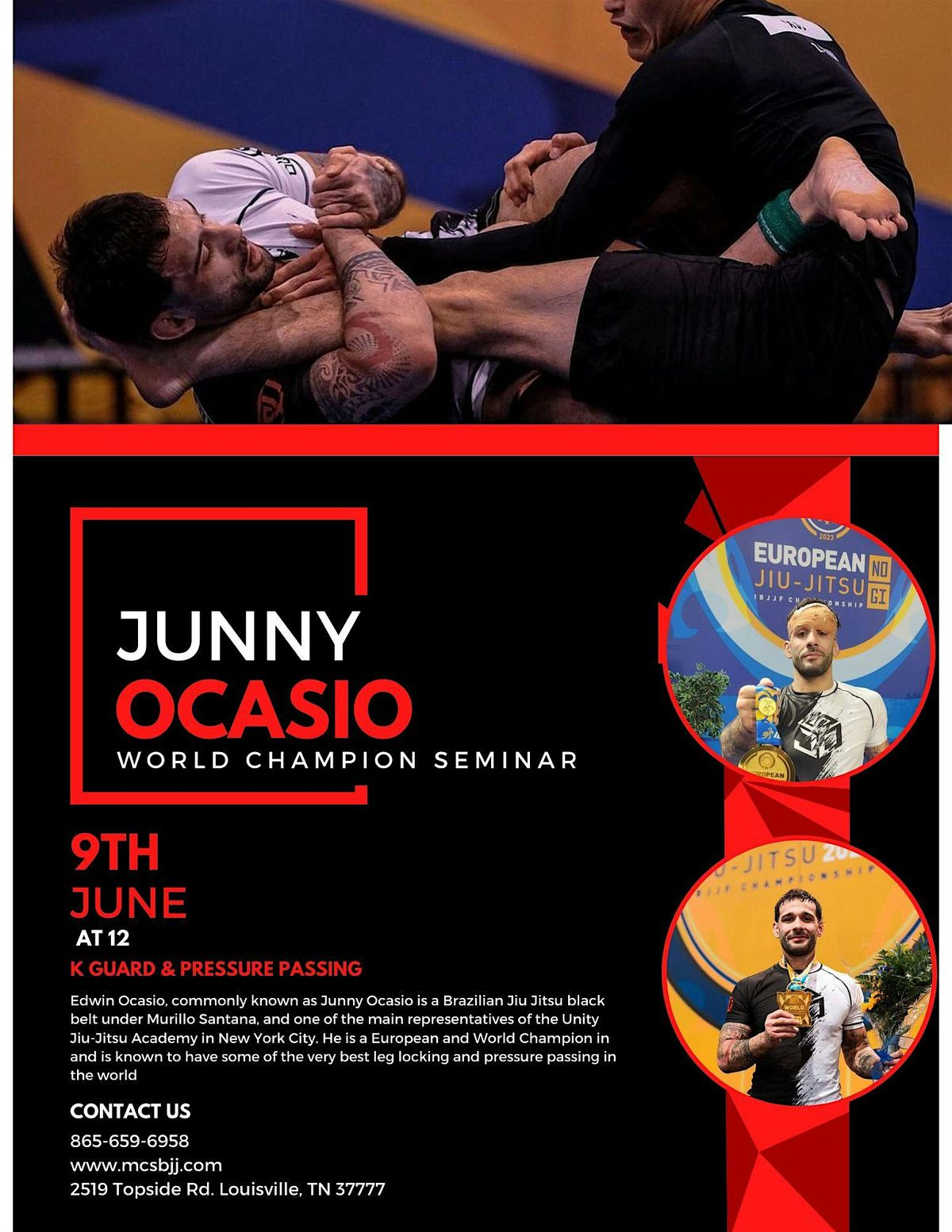 Junny Ocasio World Champion Seminar