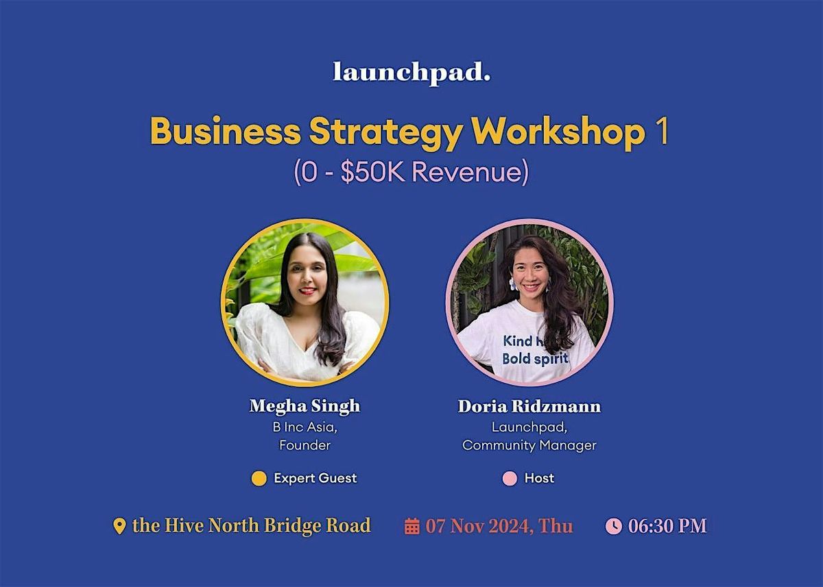 Business Strategy Workshop (0 \u2013 $50K Revenue)