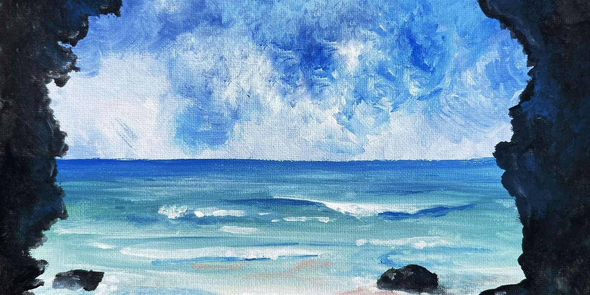 Serene Paradise Beach - Paint and Sip by Classpop!\u2122
