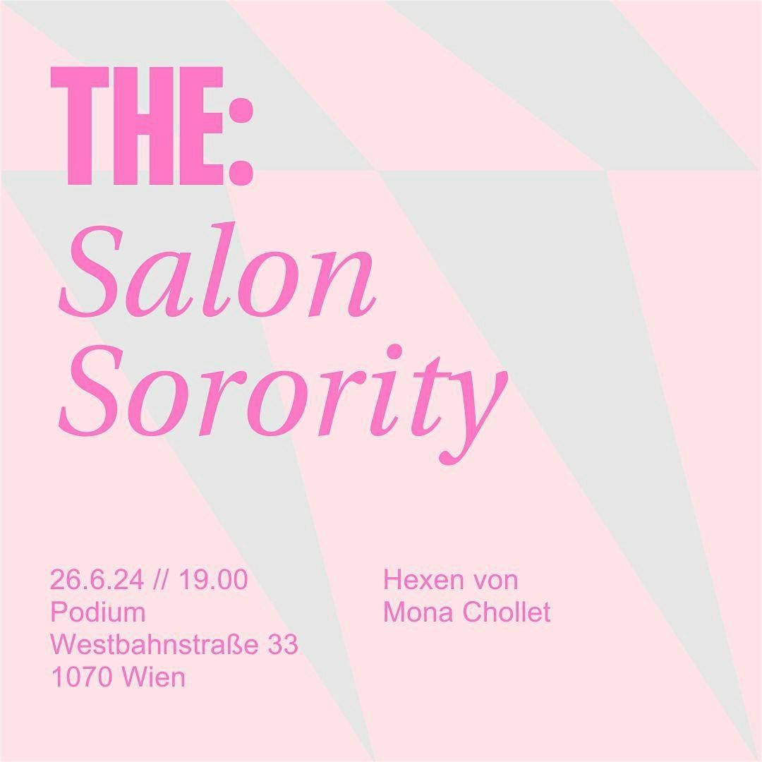 Salon Sorority X Mona Chollet im Juni