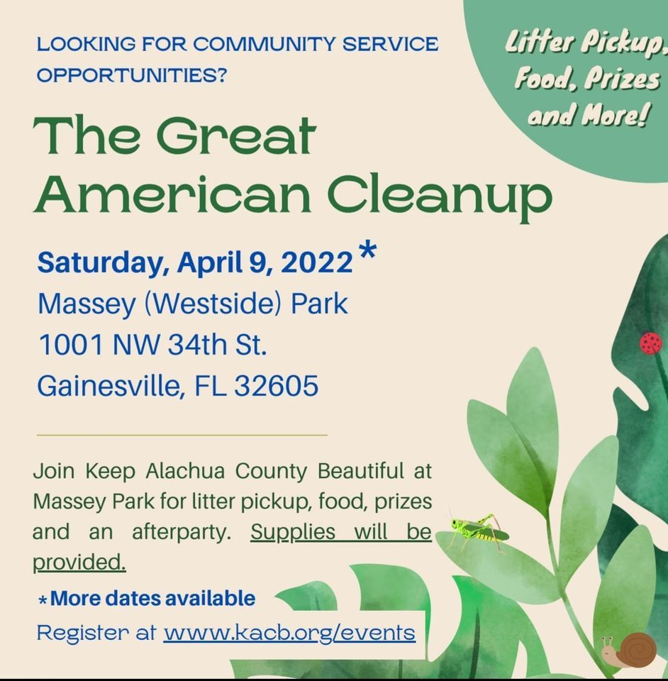 2022 Great American Cleanup, Albert "Ray" Massey Westside Park