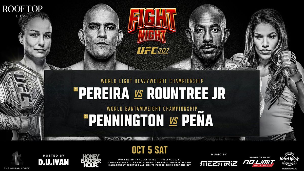 UFC 307 PEREIRA vs ROUNDTREE Watch Party At Rooftop Live