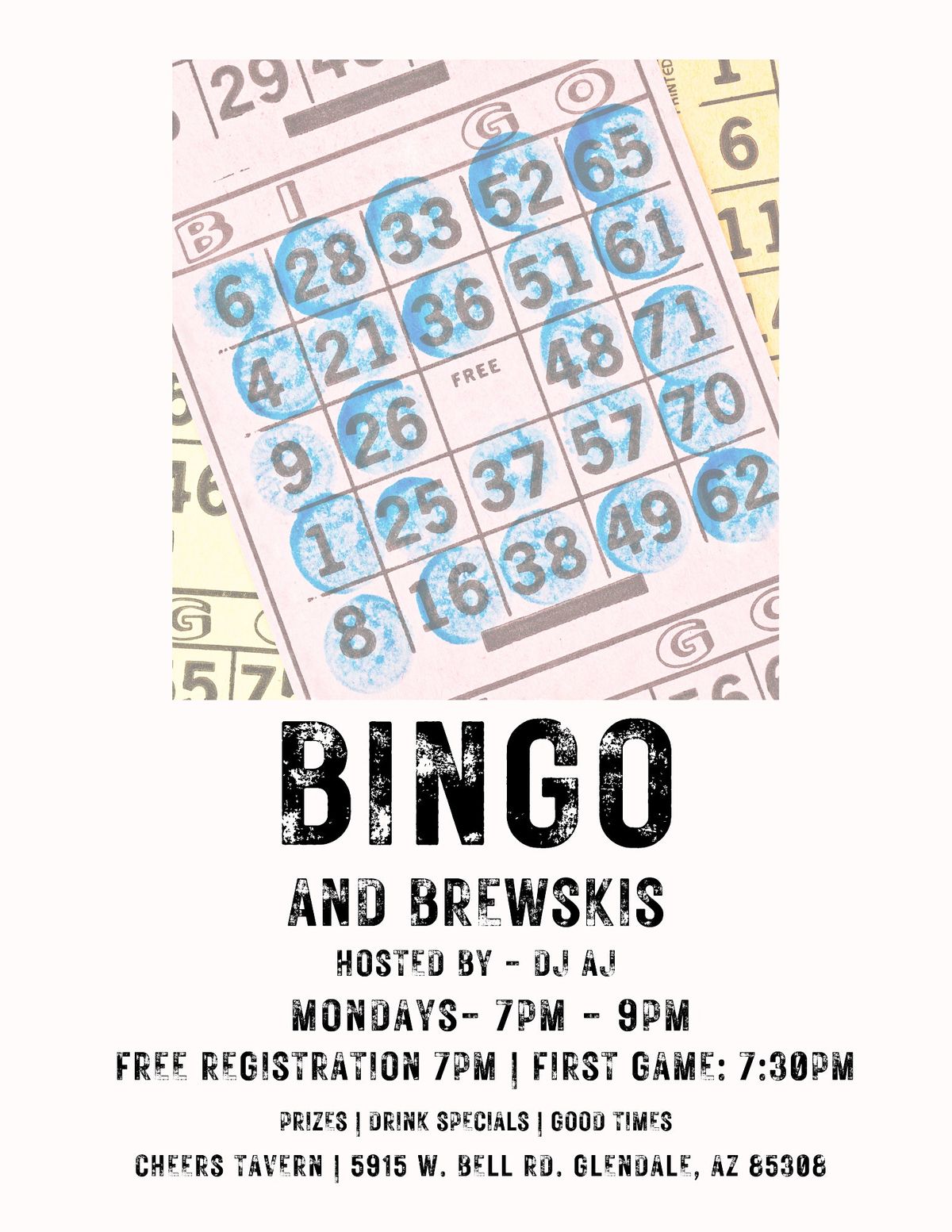 MONDAY NIGHT  BiiNgO & BrEwSkiis | Hosted by DJ AJ!