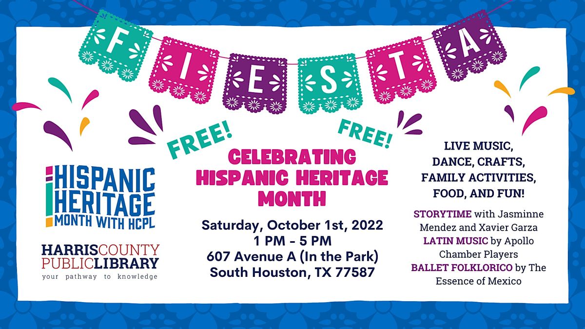 Fiesta HCPL Celebrate Hispanic Heritage Month with HCPL, South