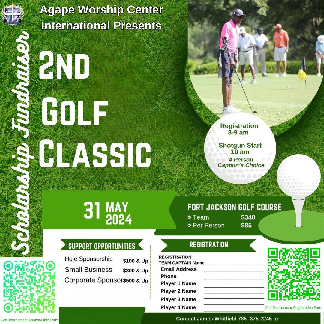 Agape\u2019s 2nd Golf Classic Scholarship Fundraiser