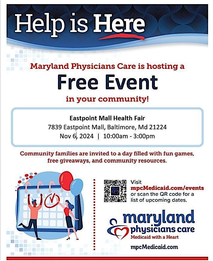 Maryland Physicians Care Eastpoint Mall Health and Resource Fair