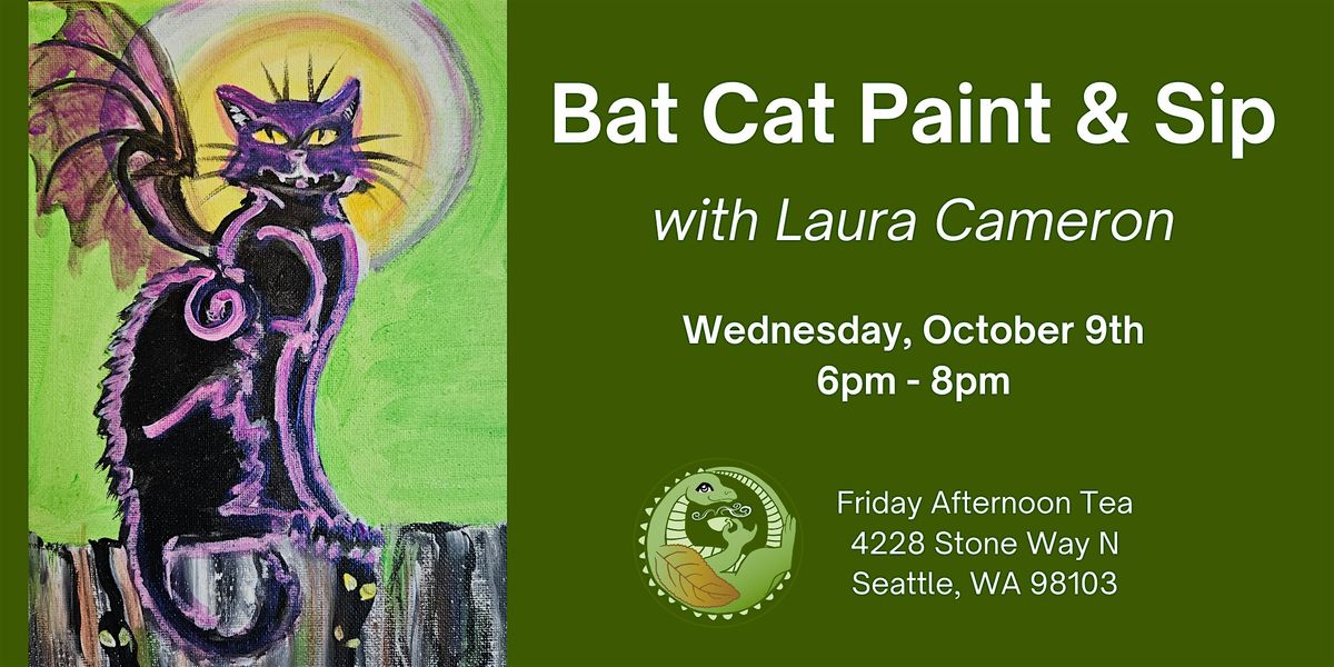 Paint & Sip: Bat Cat