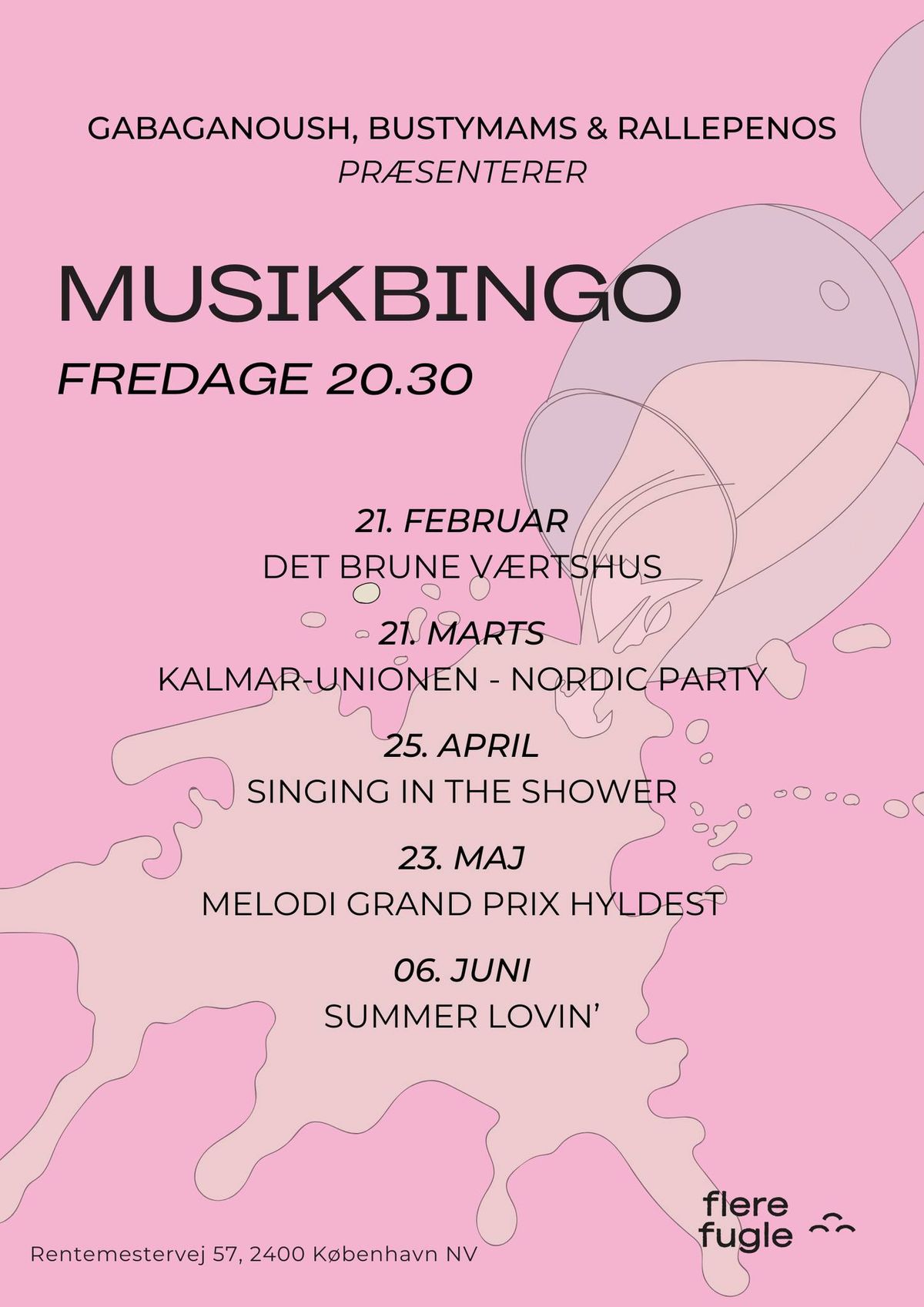 Musikbingo - Kalmarunionen Nordic Party!