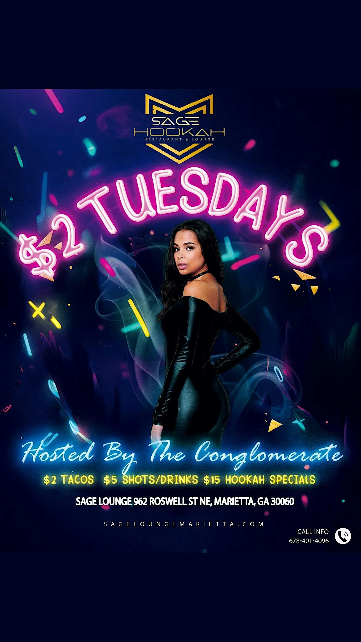 $2 TUESDAYS AT SAGE!!!!