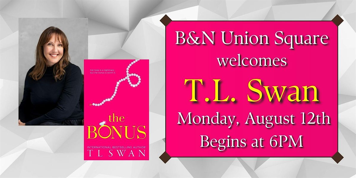 T.L. Swan signs THE BONUS at B&N Union Square