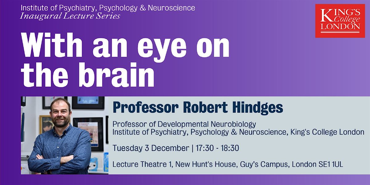 Professor Robert Hindges - Inaugural Lecture