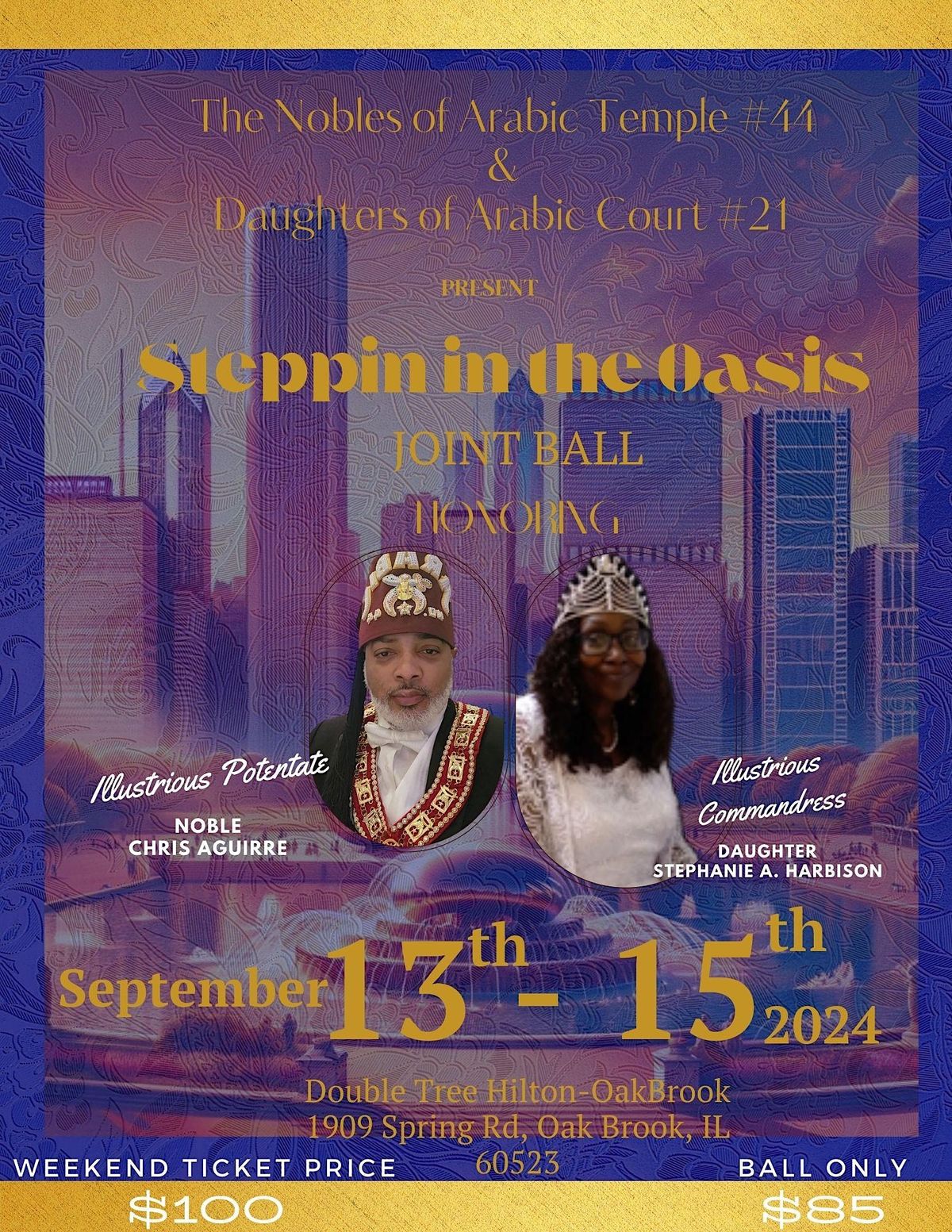 Arabic Temple #44 & Arabic Court #21 Joint Ball