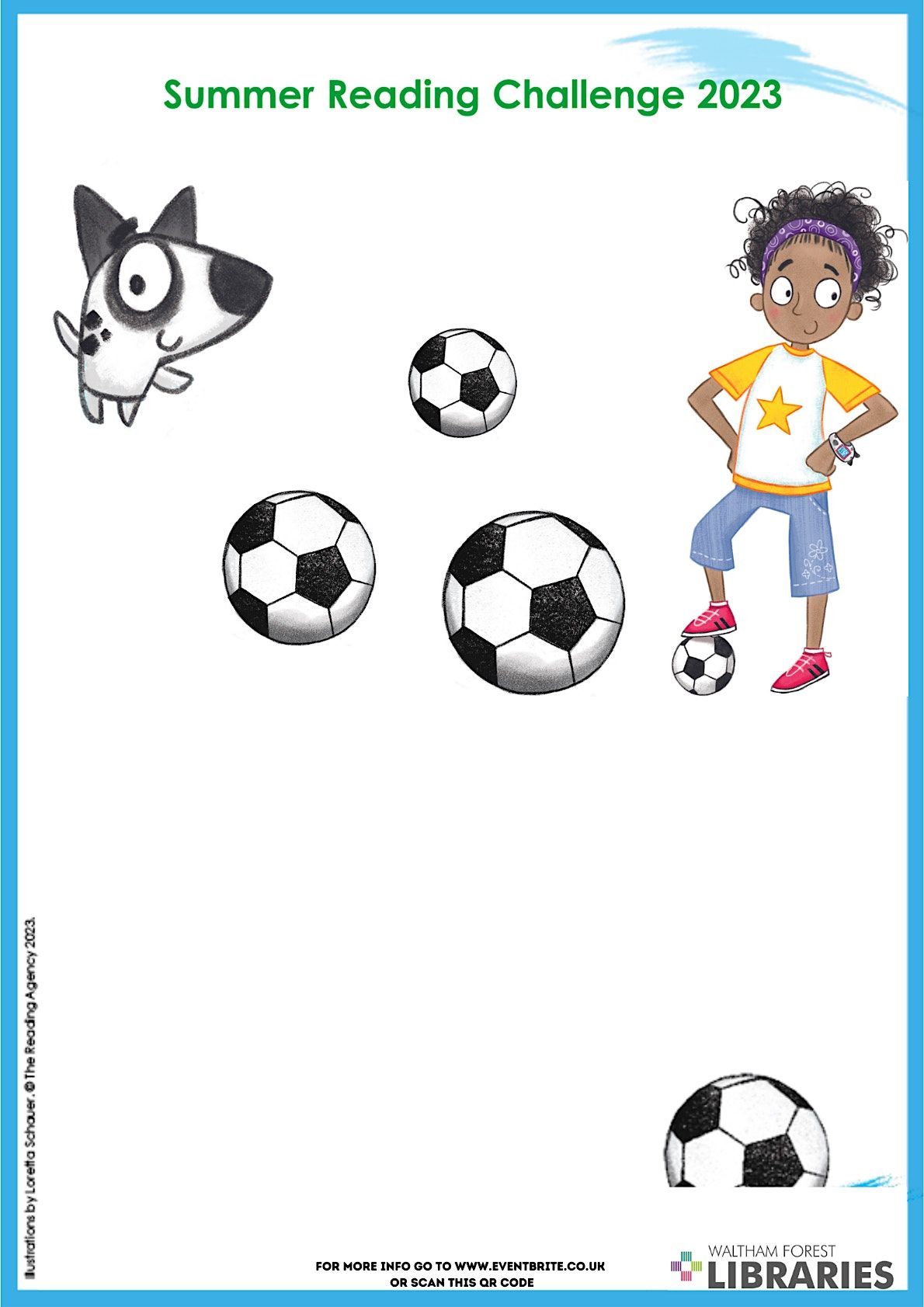 Summer Reading Challenge Football craft at Higham Hill library