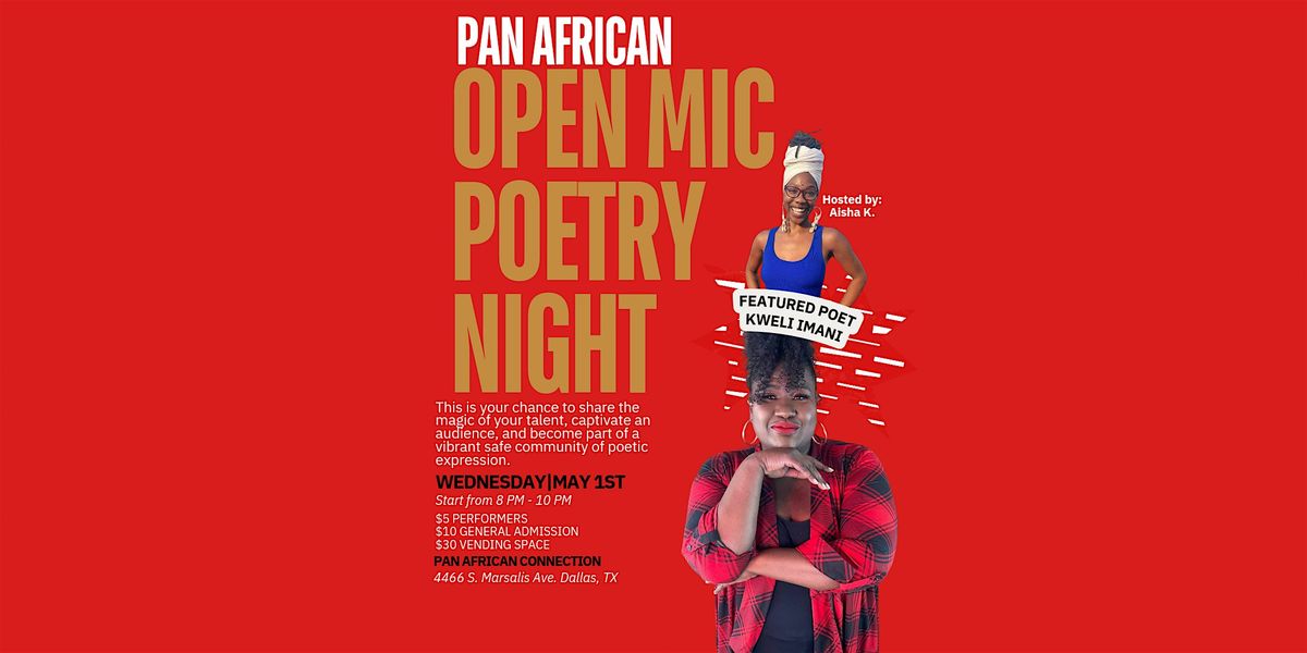 Pan African Open Mic Poetry Night (Global Love Day)