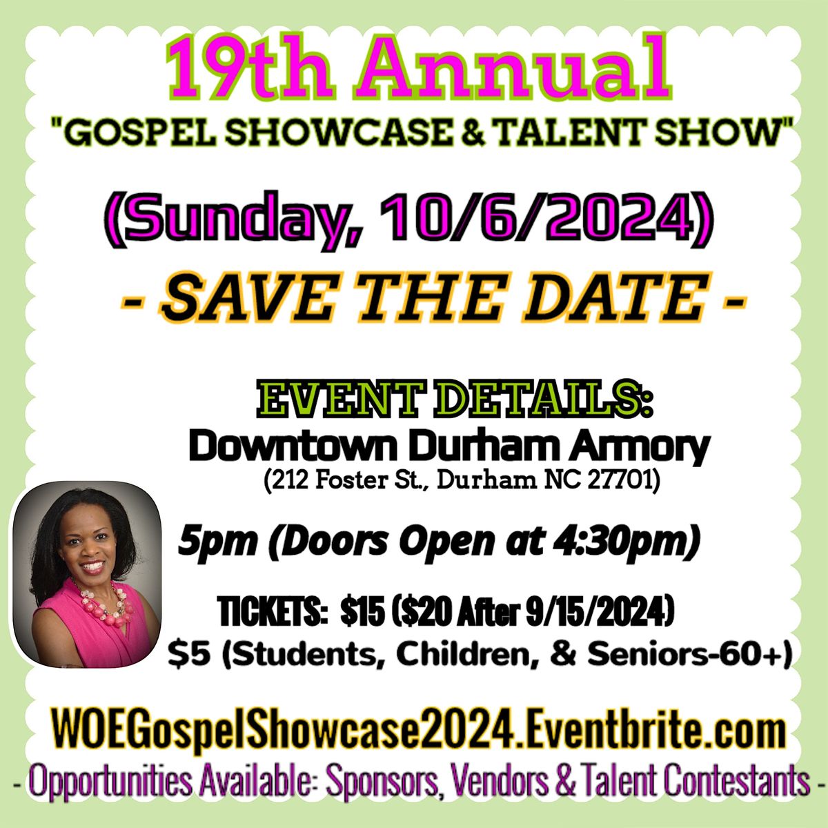 Words of Essence's "19th Annual Gospel Showcase  Event 2024"