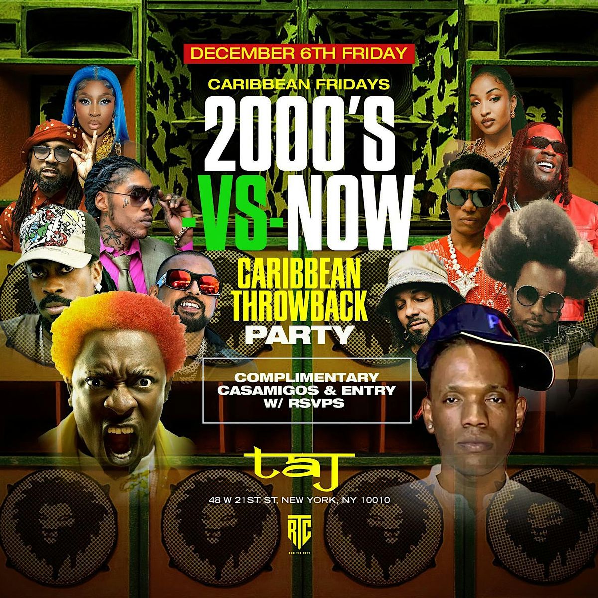 Caribbean Throwback Party 2000s vs  Today @  Taj