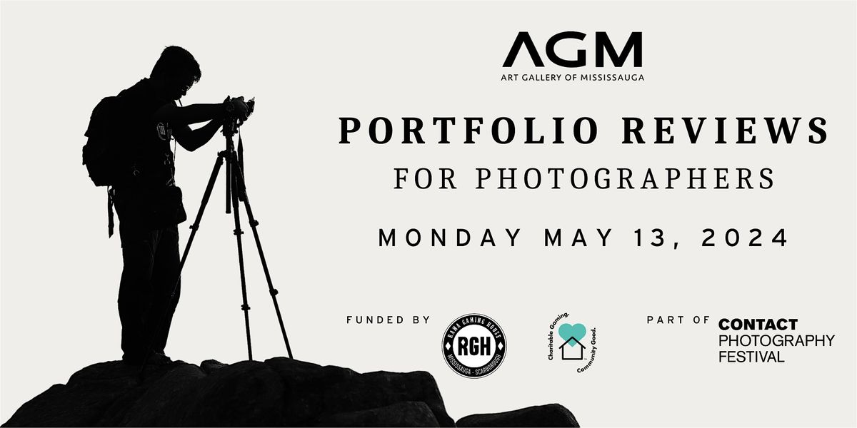 FREE Portfolio Reviews for Photographers  at the Art Gallery of Mississauga