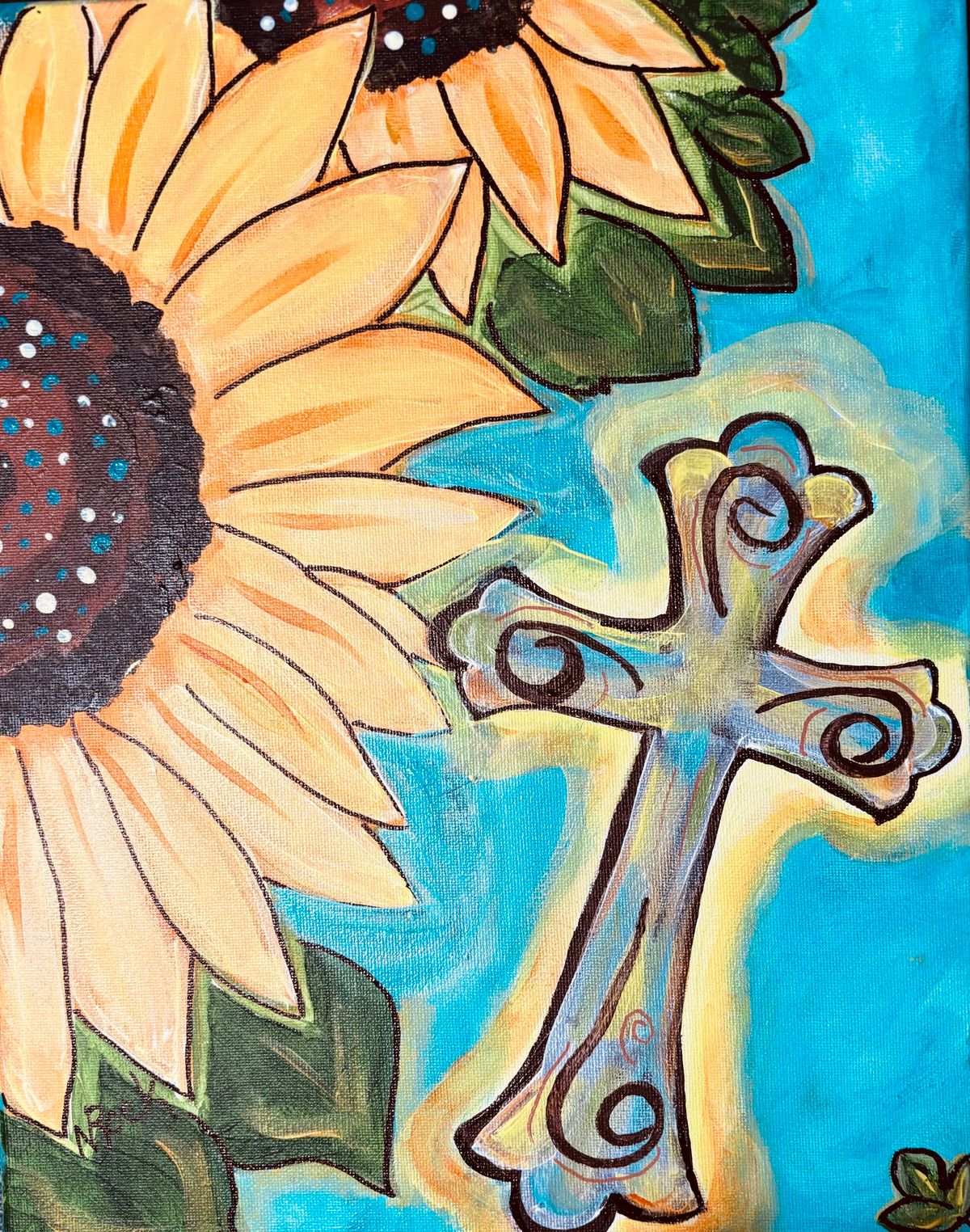 "Sunflower Cross"