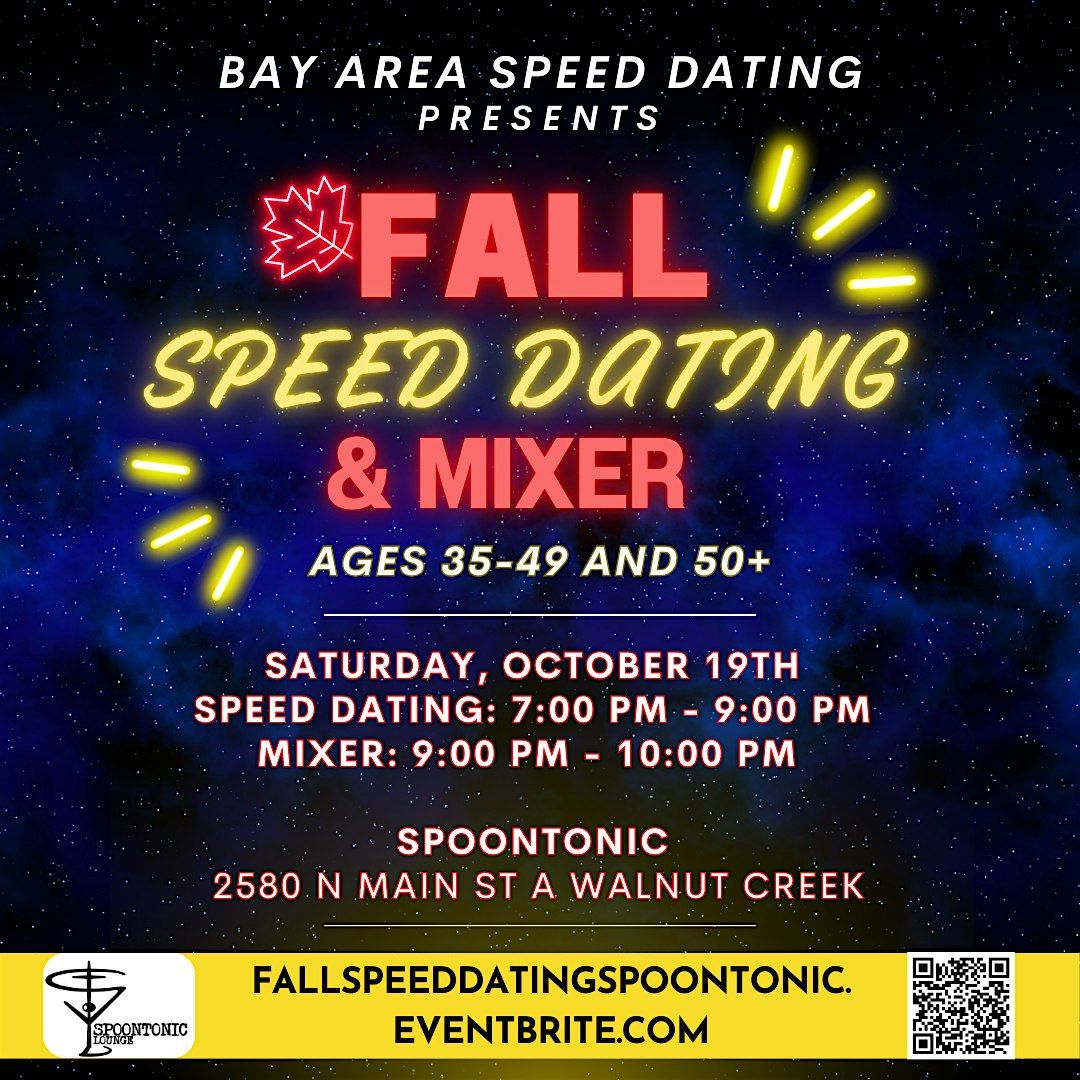 Fall Speed Dating & Mixer Ages 35-49 and 50+