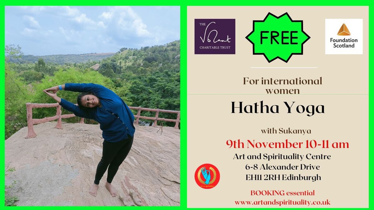 9th November FREE HATHA YOGA