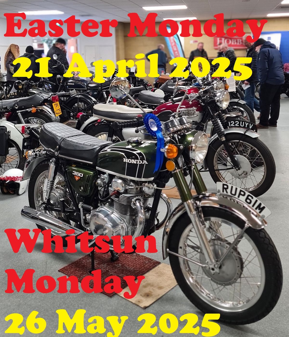 Ashford Classic Motorcycle Show & Autojumble Easter Bank Holiday Monday 21 April 2025