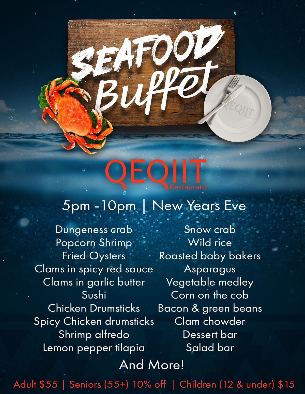 NYE Seafood Buffet