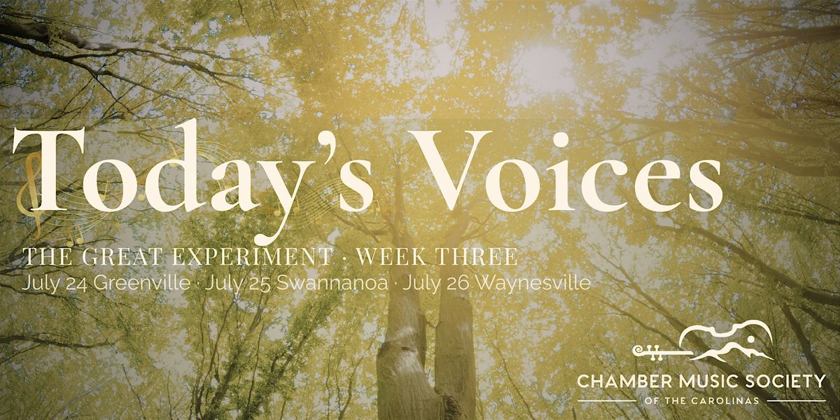 Concert #3: Today's Voices, Greenville SC