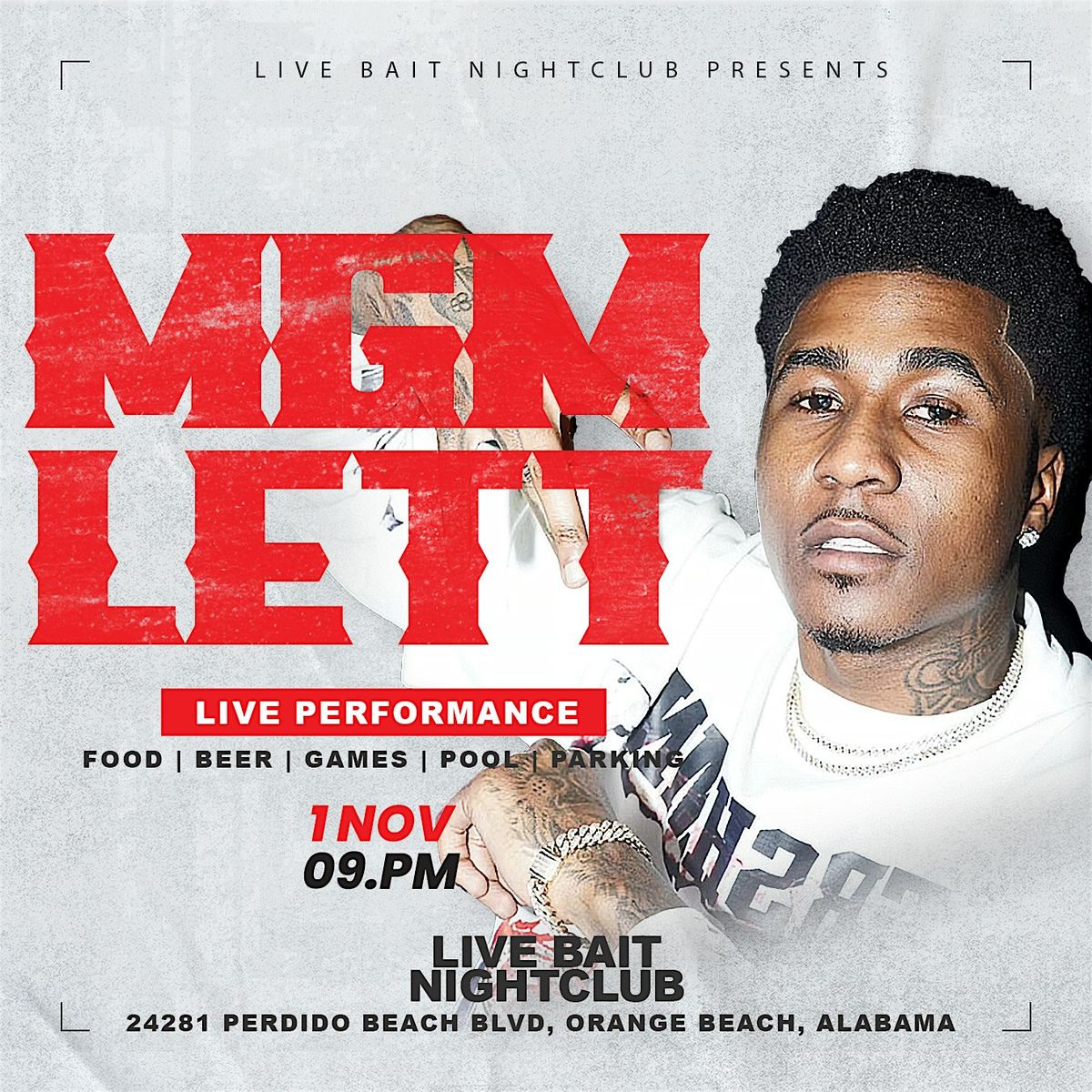 Live Bait Presents : MGM LETT Live