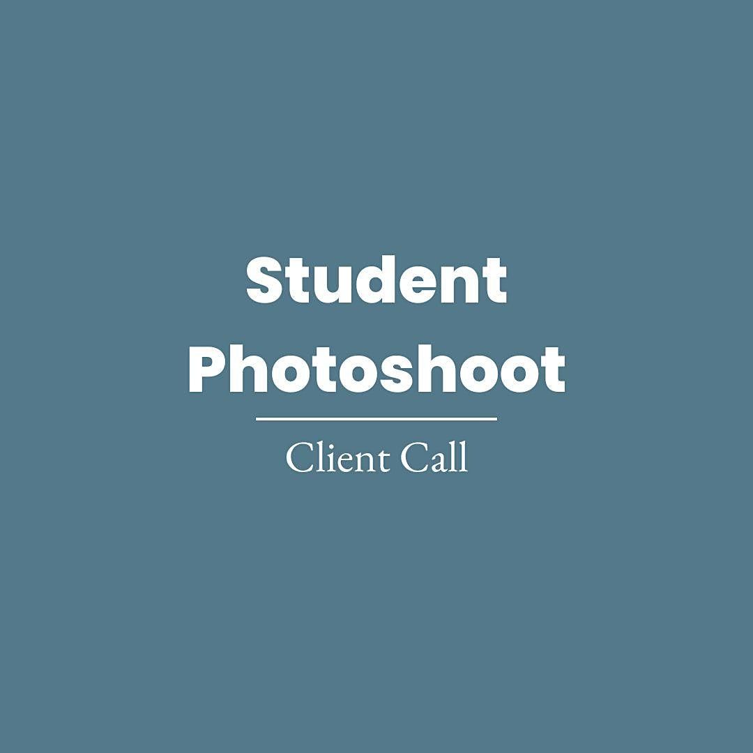 Student Photoshoot Client Call! (Reading, PA)