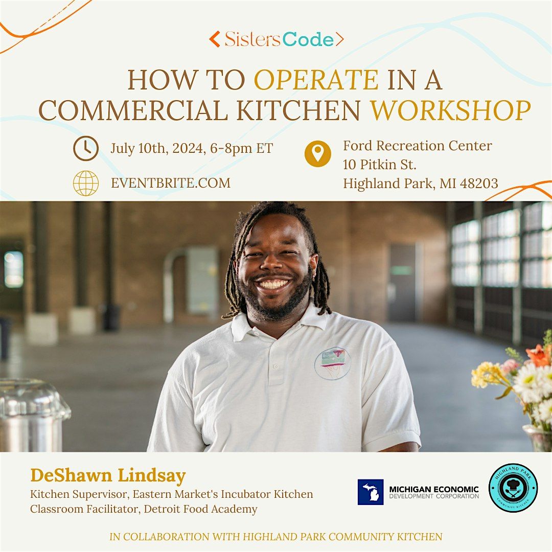 How to Operate in a Commerical Kitchen Workshop