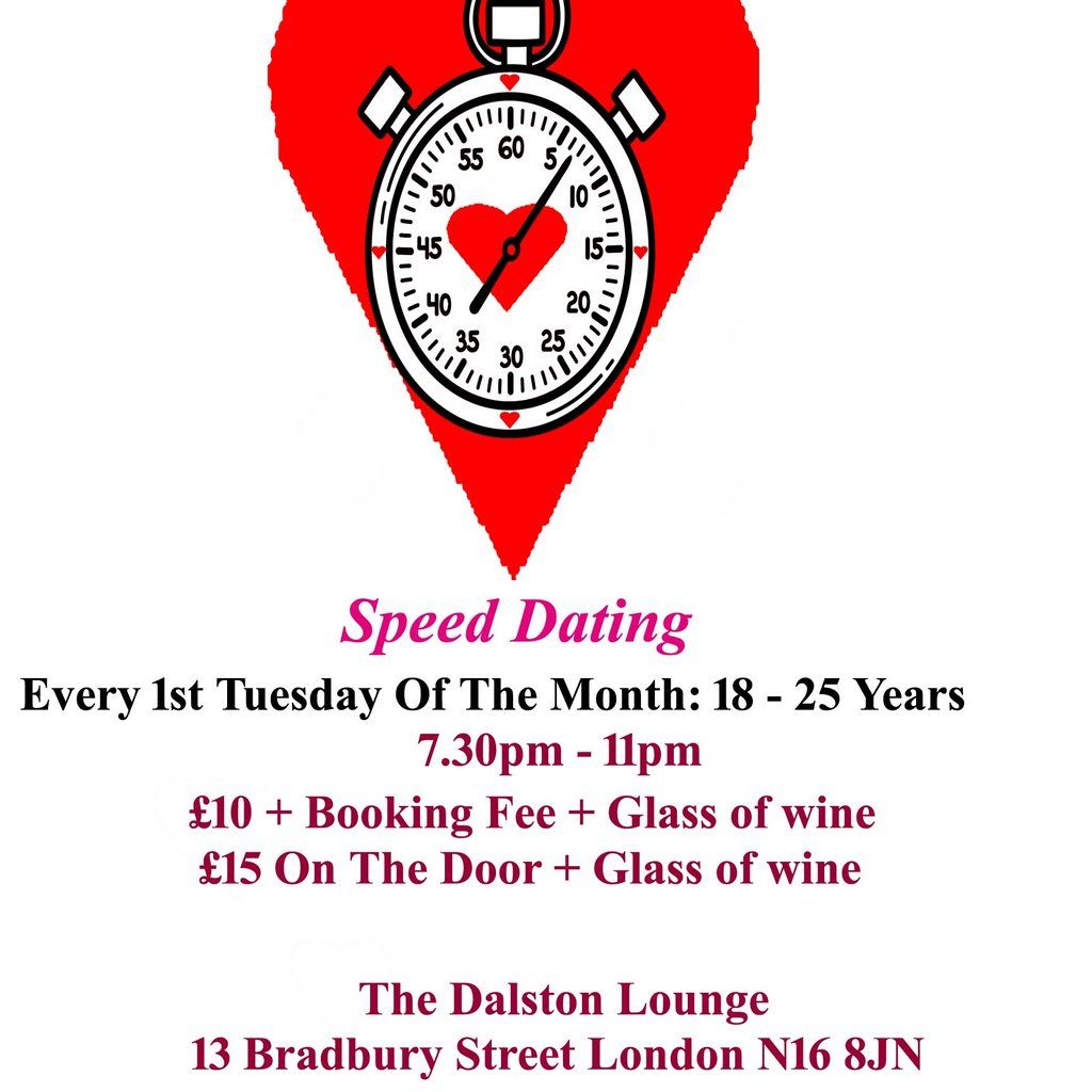 Speed Dating. 18 - 25 years. Tuesdays