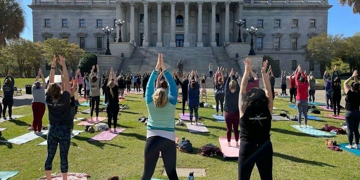 Free Yoga at the South Carolina Statehouse to celebrate Summer Solstice