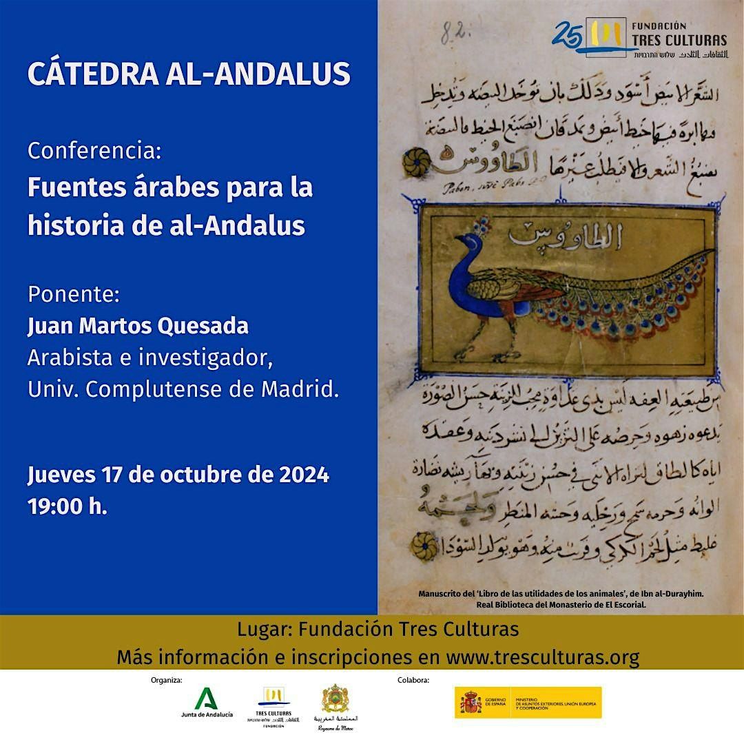 C\u00c1TEDRA AL-ANDALUS. \u2018Fuentes \u00e1rabes para la historia de al-Andalus\u2019