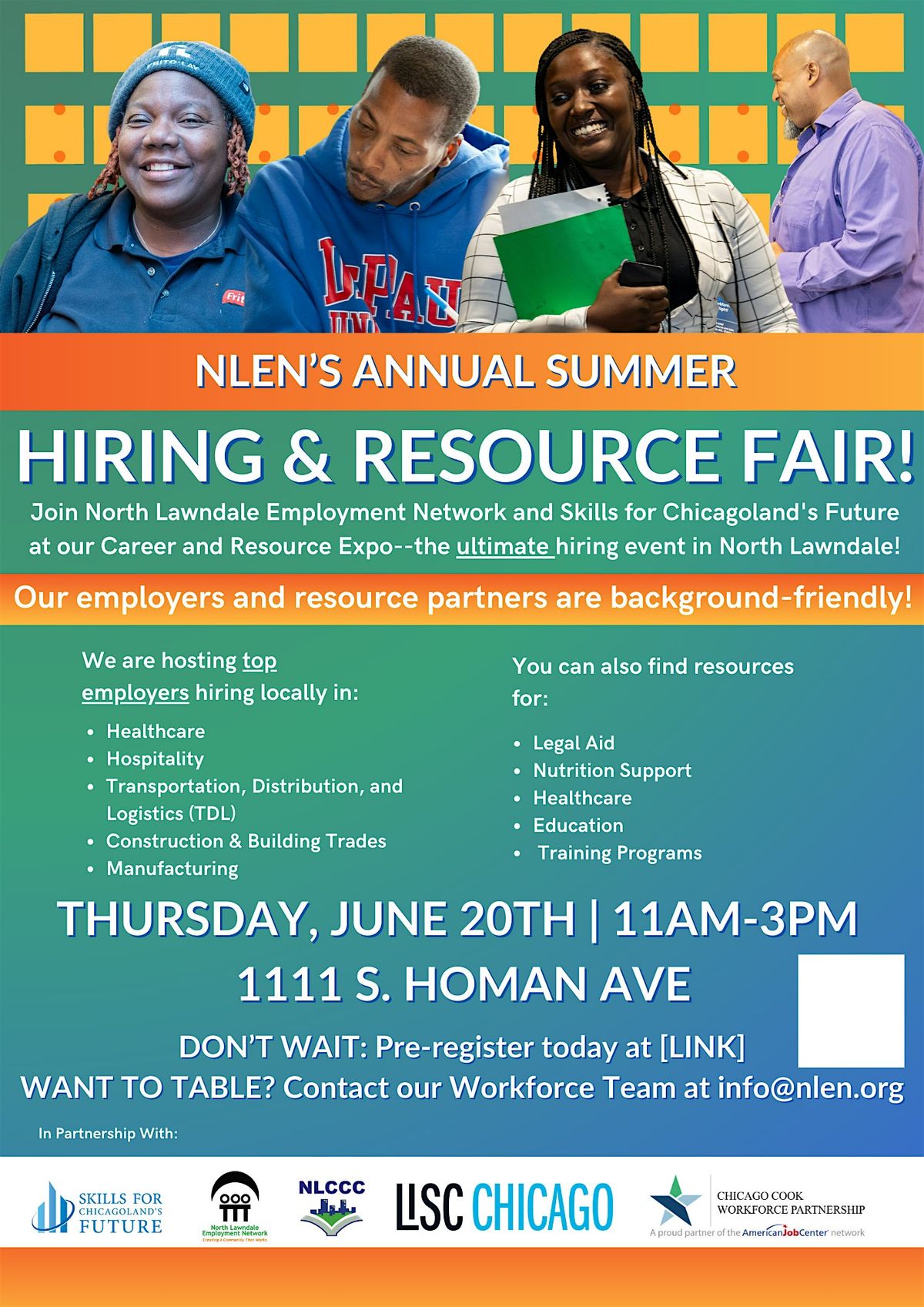 NLEN's Hiring & Resource Fair