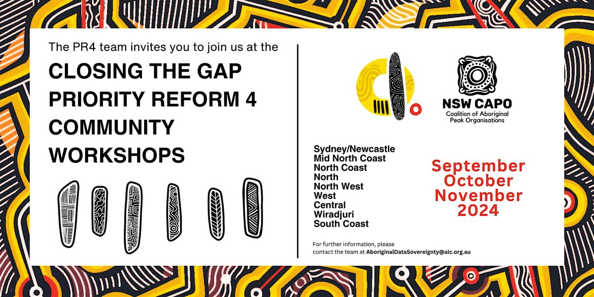 Dubbo - Community Workshop for Closing the Gap Priority Reform 4