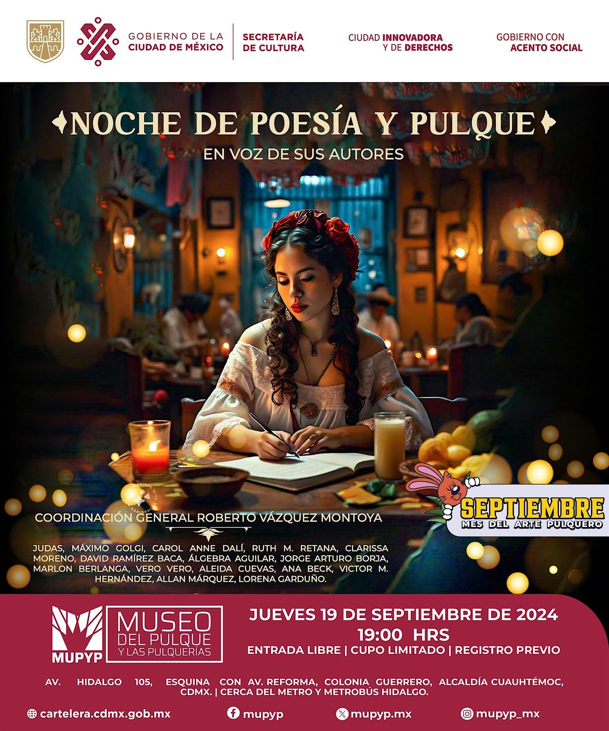 NOCHE DE POES\u00cdA Y PULQUE EN VOZ DE SUS AUTORES