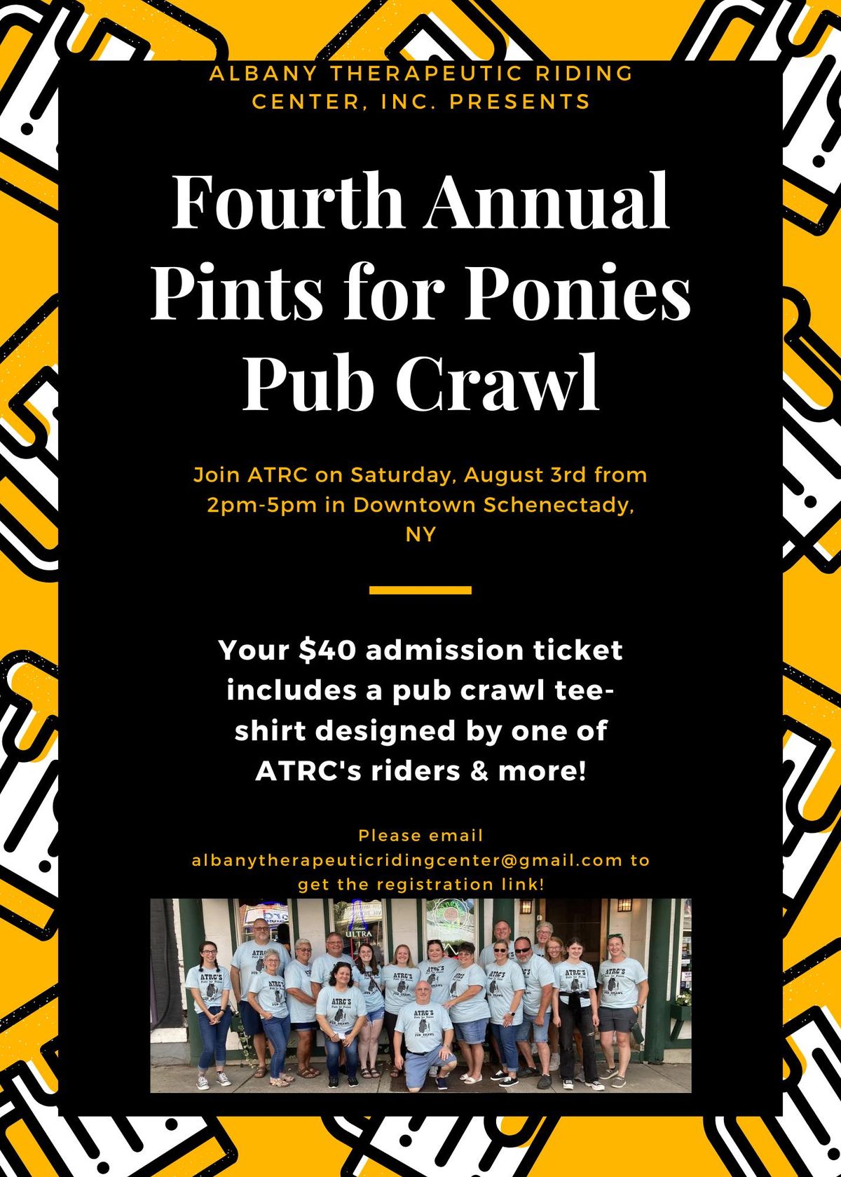 ATRC's 4th Annual Pints for Ponies Pub Crawl