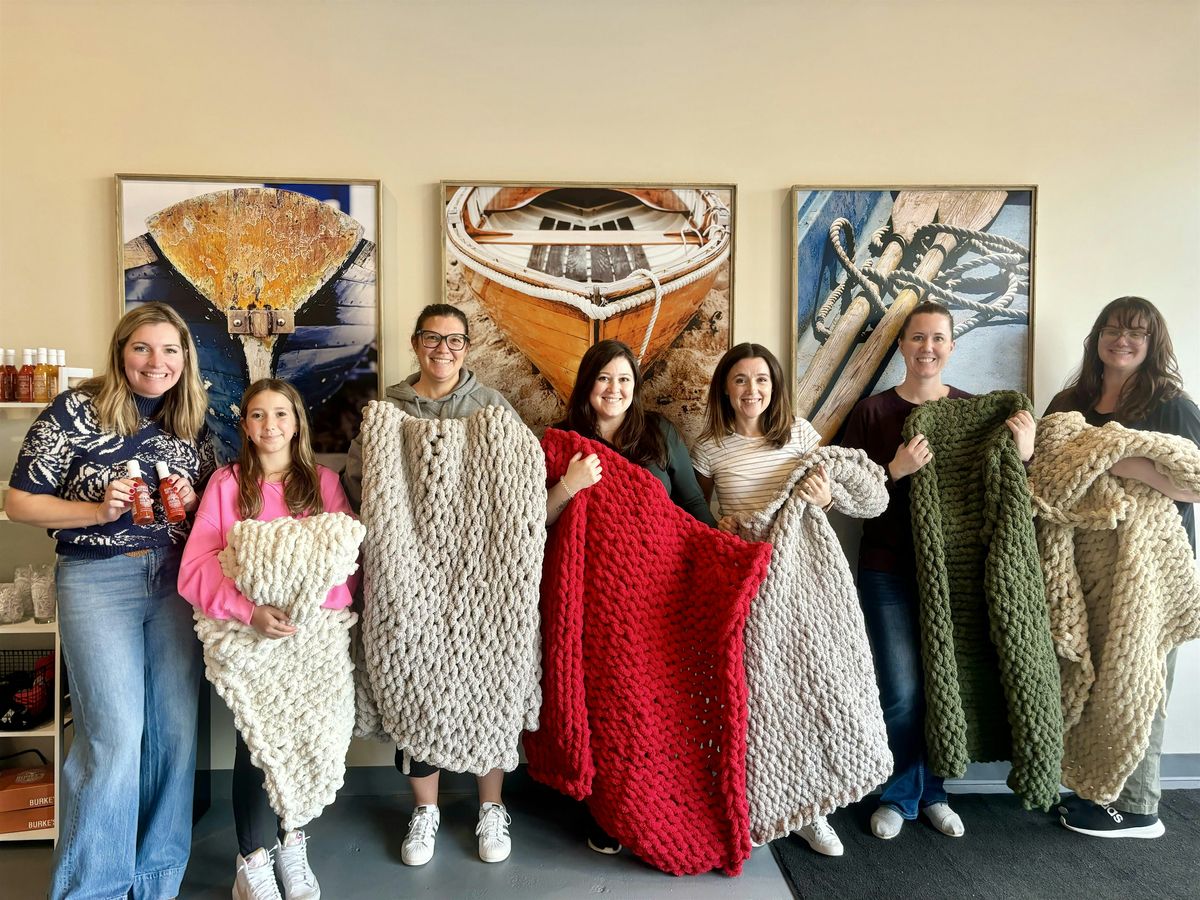 Chunky Knit Blanket Party - Courtyard Marriot Nashua 10\/7