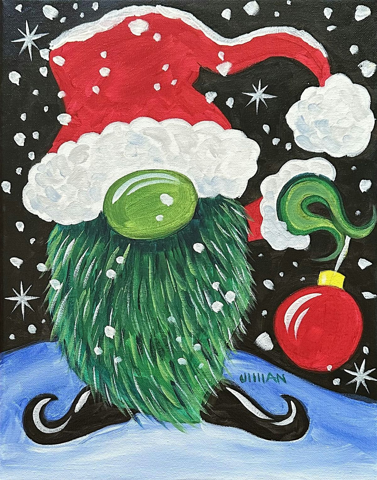 Grinch Gnome Paint Party