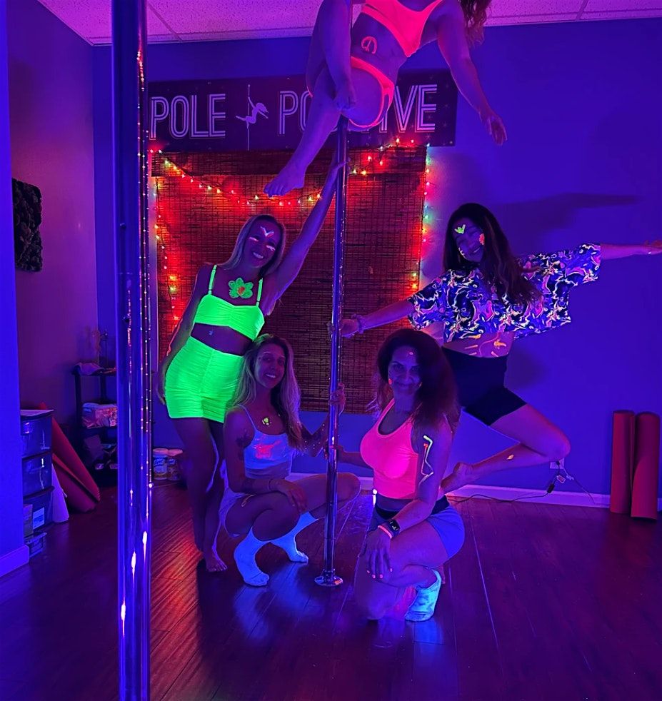 RSVP through SweatPals: Blacklight Pole Dancing Party | $44.00\/person