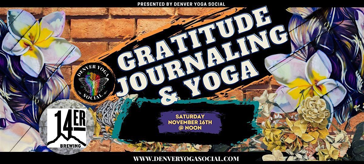 Gratitude Journaling & Yoga at 14er Brewing on Blake St