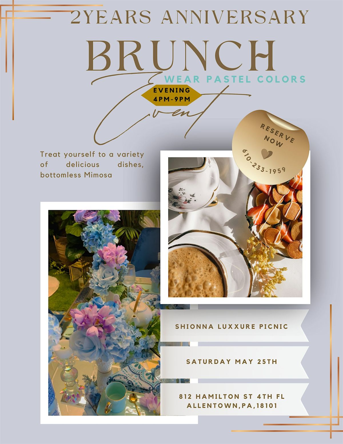 Our 2nd anniversary celebration brunch