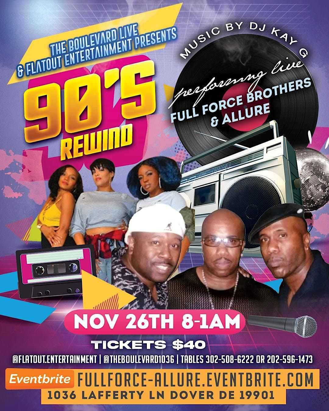 90's Rewind featuring The Full Force Brothers & Allure