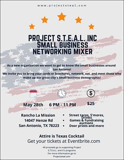 Project S.T.E.A.L. Inc Small Business Networking Mixer