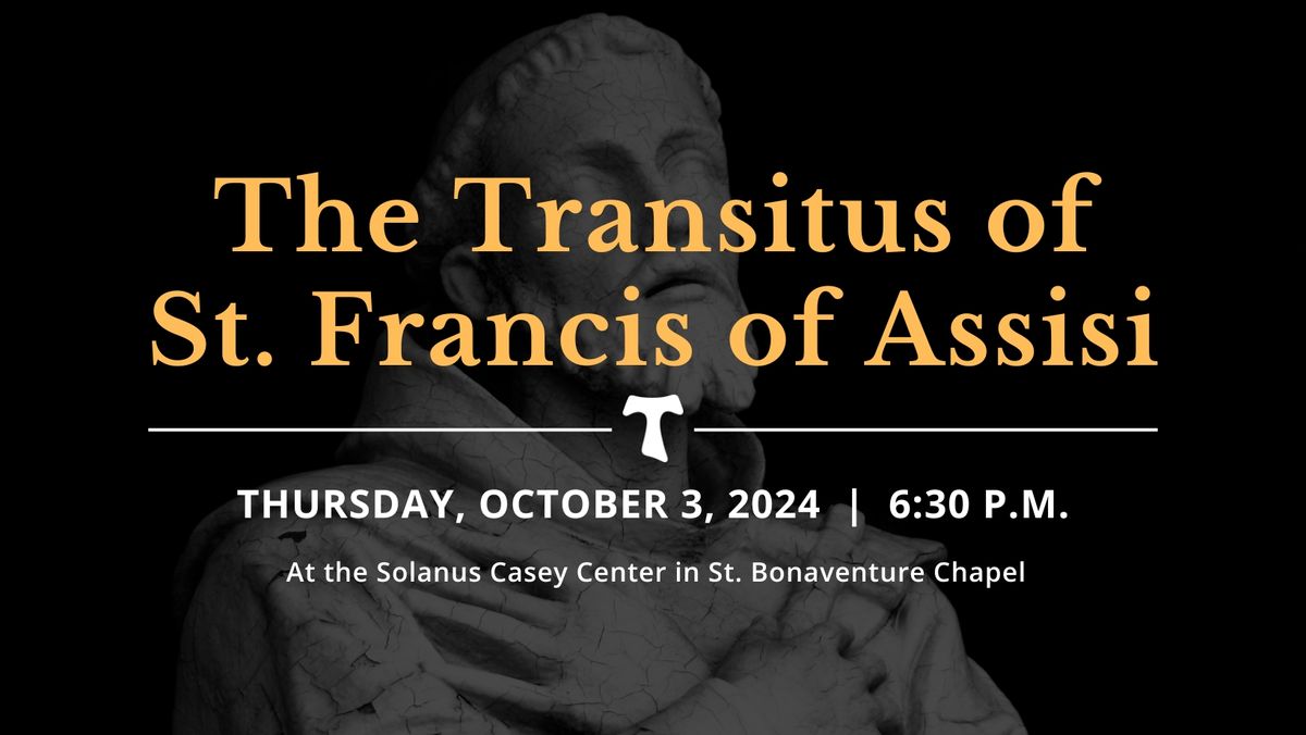 The Transitus of St. Francis of Assisi 