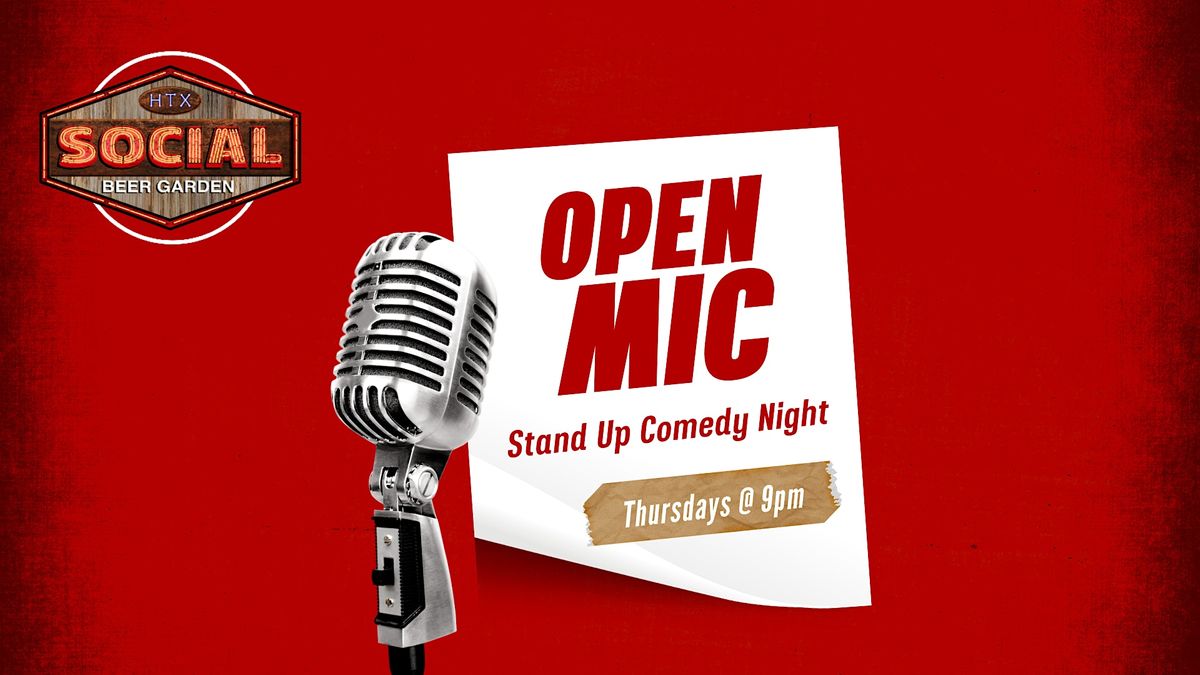 Open Mic Comedy at Social Beer Garden HTX | Houston TX