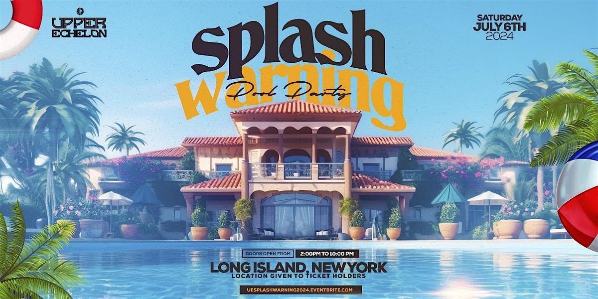 Splash Warning Pool Party