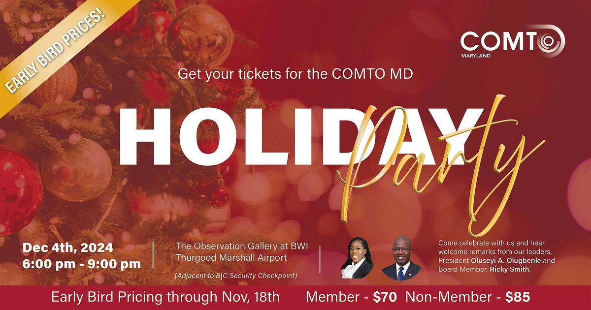 COMTO MARYLAND HOLIDAY CELEBRATION